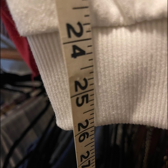 Ruffle sleeves white cropped sweater - Picture 5 of 5